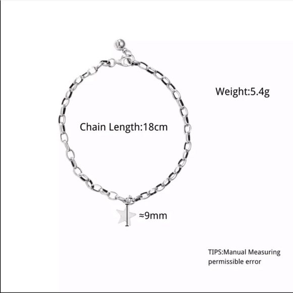 NEW 925 STERLING SILVER STAR BRACELET - Picture 5 of 8